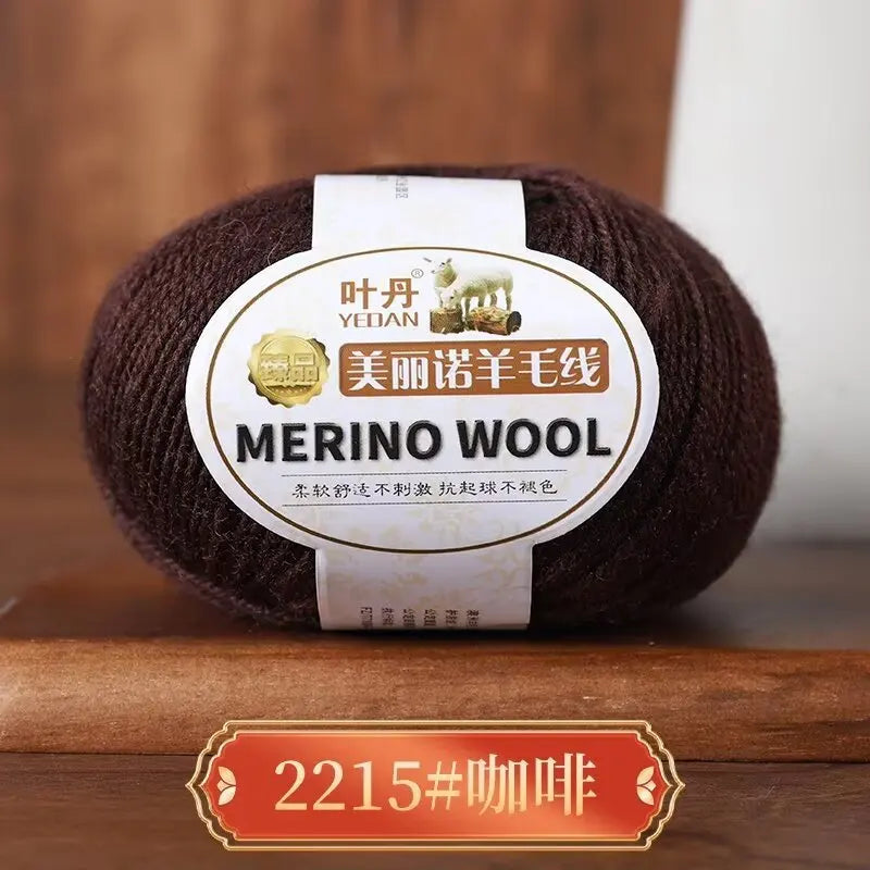 1Pc 50g Soft Merino Wool Yarn for hand knitting Anti-pilling Wool Crochet line knit Sweater Scarf hat Wool Thread warm lana