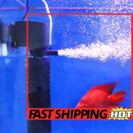 3 in 1 Aquarium Internal Filter Silent Fish Tank Filter Aquarium Water Purifier Submersible Water Purifier Aquarium Accessories