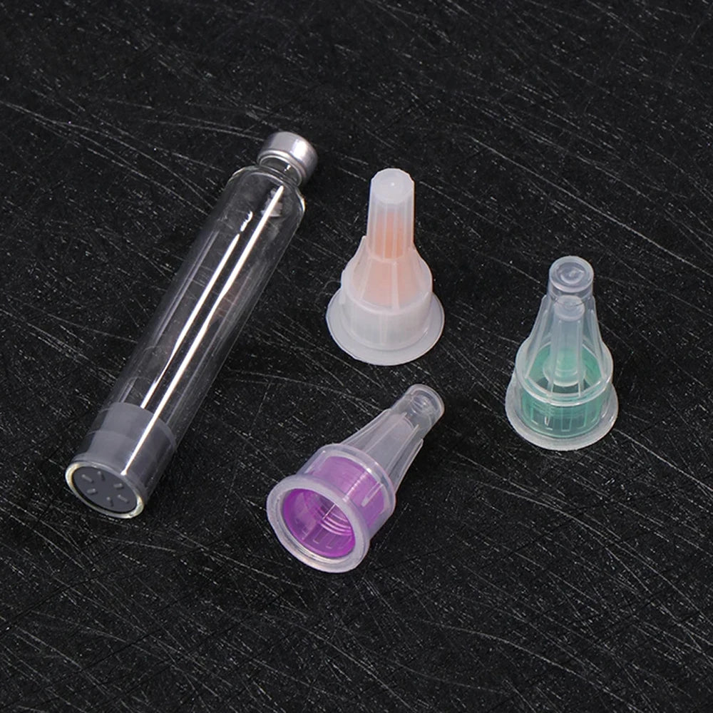 100Pcs Insulin Cartridges 3ml Cassette Bottle For Lilly Insulin Injection Pen Medical Aesthetics 4mm/6mm/8mm Insulin Pen Tip