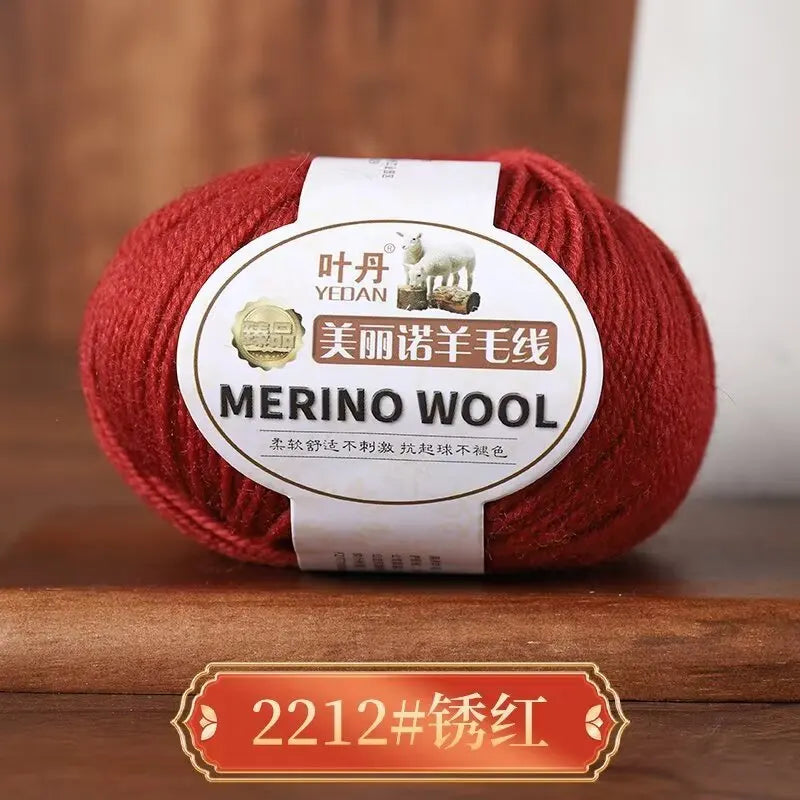 1Pc 50g Soft Merino Wool Yarn for hand knitting Anti-pilling Wool Crochet line knit Sweater Scarf hat Wool Thread warm lana