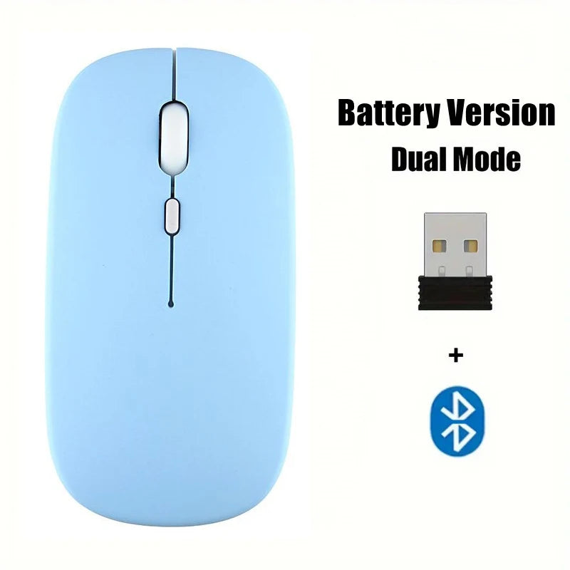Silent Bluetooth-compatible Mouse Computer Laptop Optical Mouse Wireless for iPad Samsung Tablet Universal Mice Noiseless Gaming