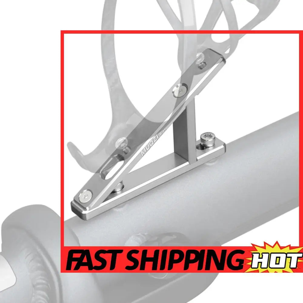 Bike Water Bottle Cage Adapter Expansion Bracket for Brompton (Silver Single)