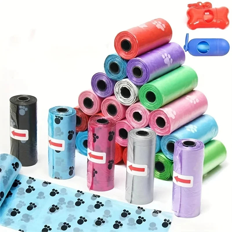 2-100Roll Dog Poop Bag Outdoor Cleaning Poop Bag Outdoor Clean Pets Supplies for Dog 15Bags/Roll Refill Garbage Bag Pet Supplies
