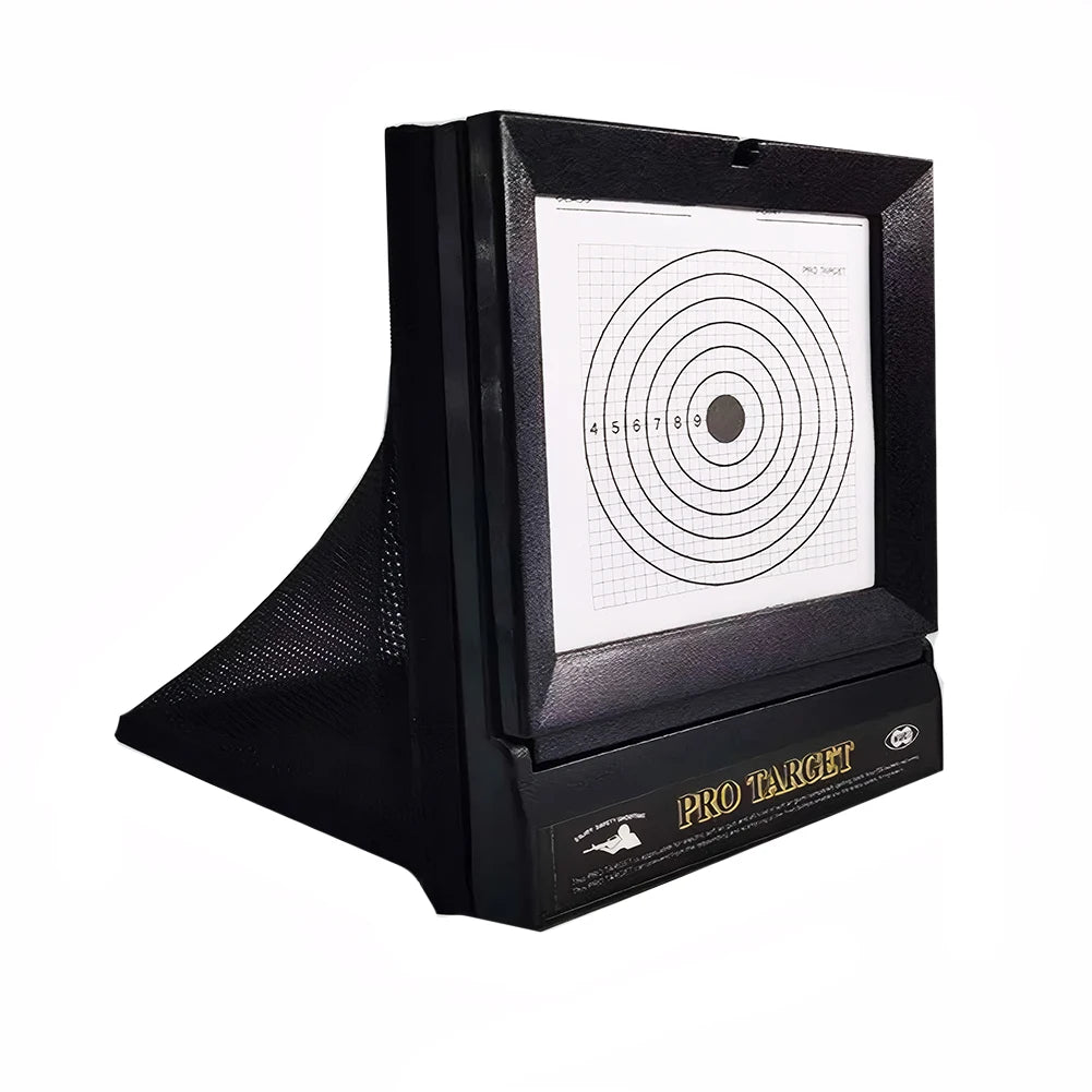 Portable Gun Targets Includes 10pcs Replaceable Paper Gun Trap Target Gun Target Case Pellet Trap for Backyard Shooting Practice