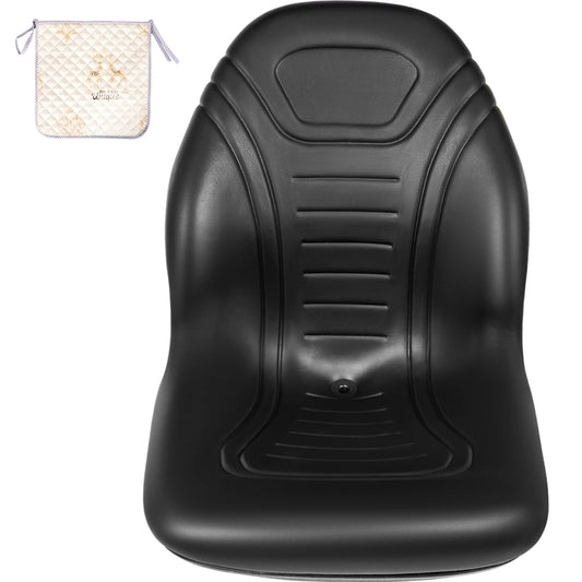SucceBuy Forklift Seat Replacement Durable Vinyl Cover High Back Yamaha Tractor for Mower Excavator Wheel Loader Dozer Backhoe
