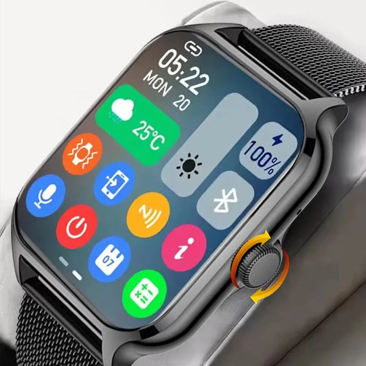 2025 Smart Watch Android IOS Phone 2.01 Inch Color Screen Bluetooth Answer Call Fitness Watches Tracker Smartwatch Women Men