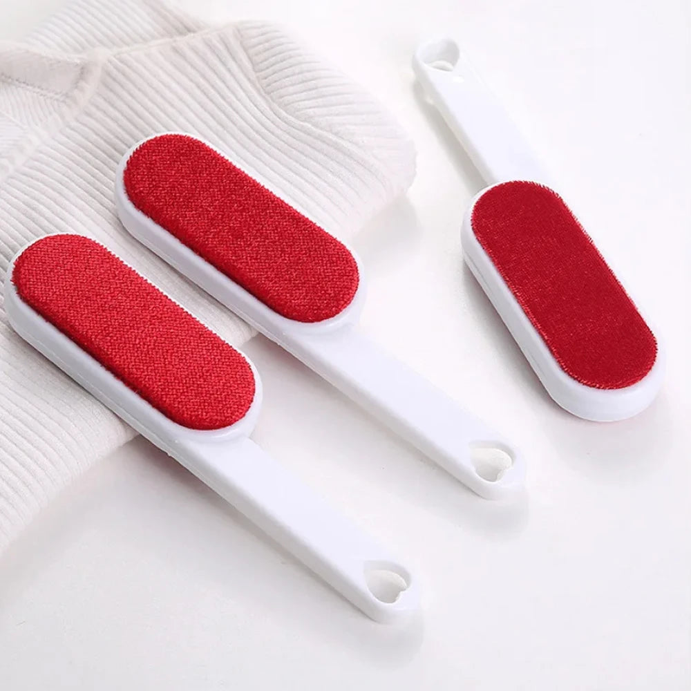 2 Sides Self-cleaning Lint Sticking Roller Dedusting Brush Pet Hair Remover Brush Removing Dog Cat Hair from Sofa Carpet Clothes