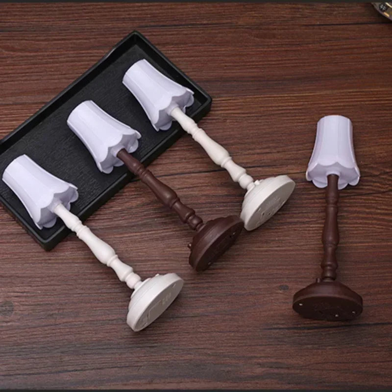1/6 Scale White LED Desk Lamp Model Furniture for Hot Toys BJD Dollhouse Accessory Kids Pretend Play Toys