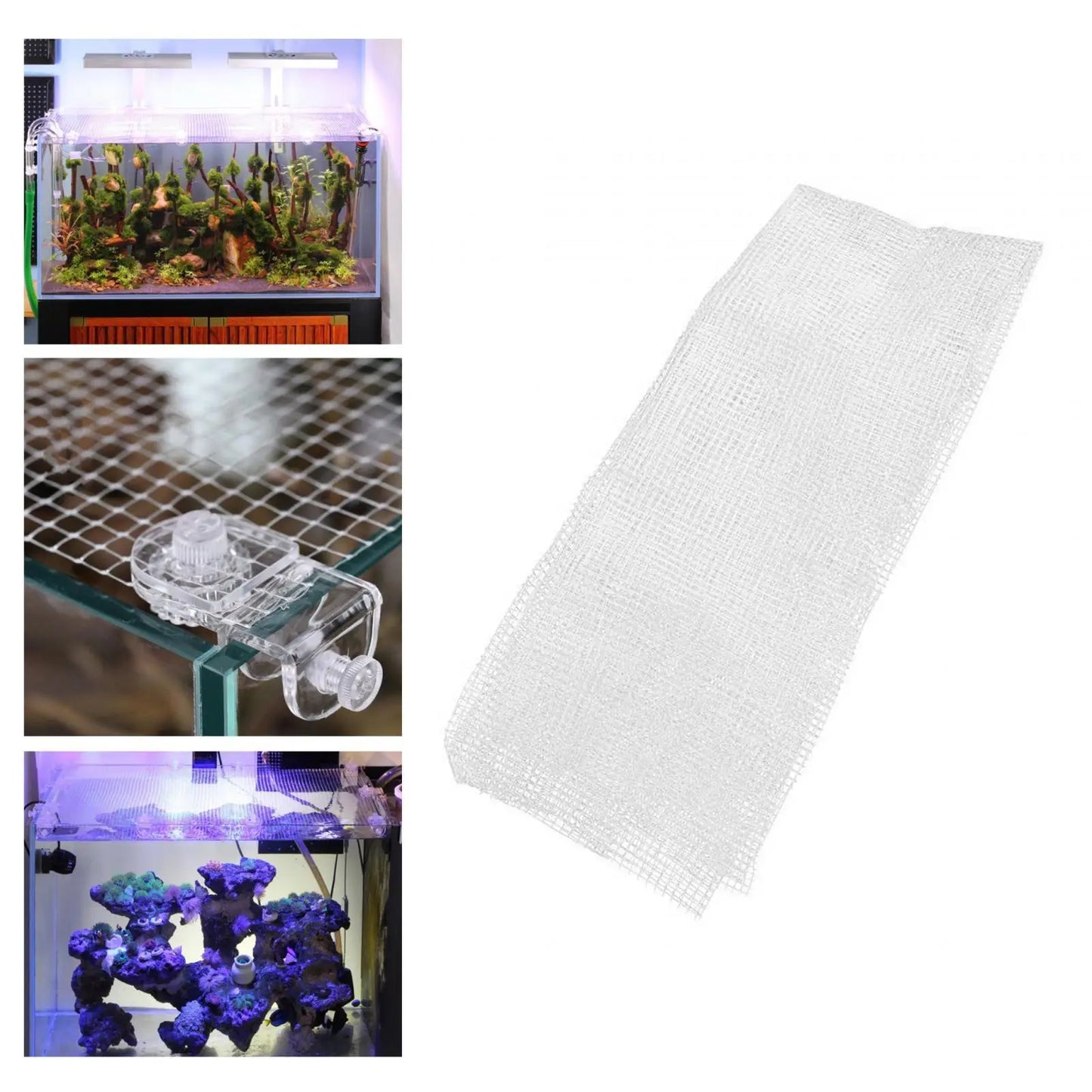 Aquarium Screen Fish Netting Invisible Mesh Screen Anti-escape Balcony Cat Netting Air Screen Net Fish Tank Top Covering