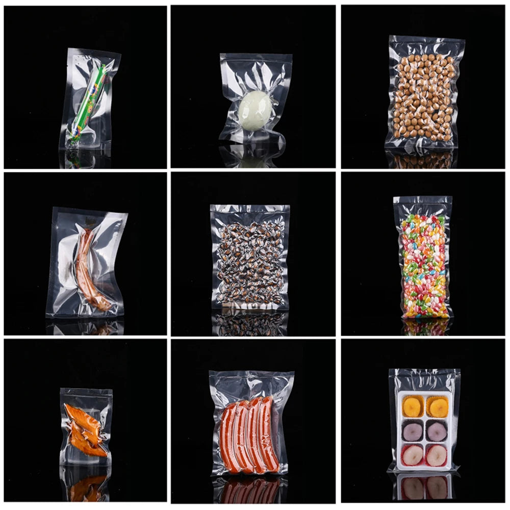 100-200x Vacuum Sealer Bags Precut Food Storage Saver Heat Seal Cryovac