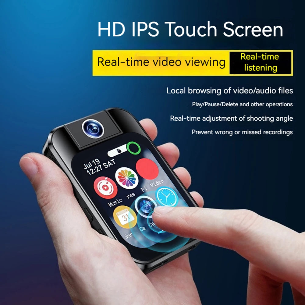 Back Clip Camera Rotating Lens Wifi Sport Camera Touch Screen Vlog Action Camera for Photography Beginners