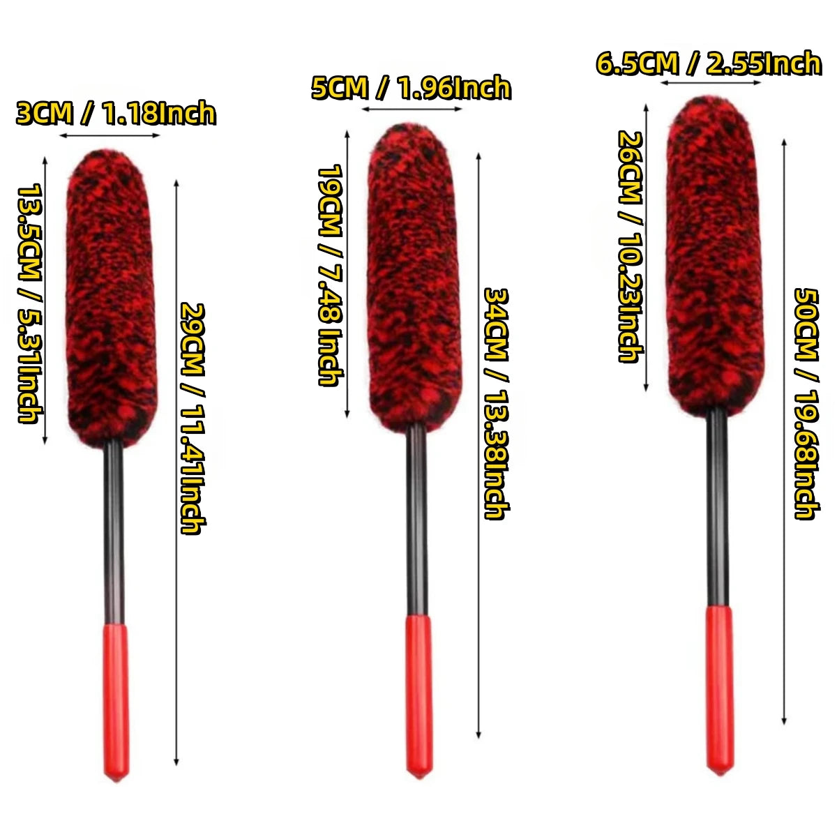 Auto Tire Wheel Detailing Brushs Set Multifunctional Car Cleaning tools for Car Rim Tire Bendable Detail Clean Easy Car Wash Too