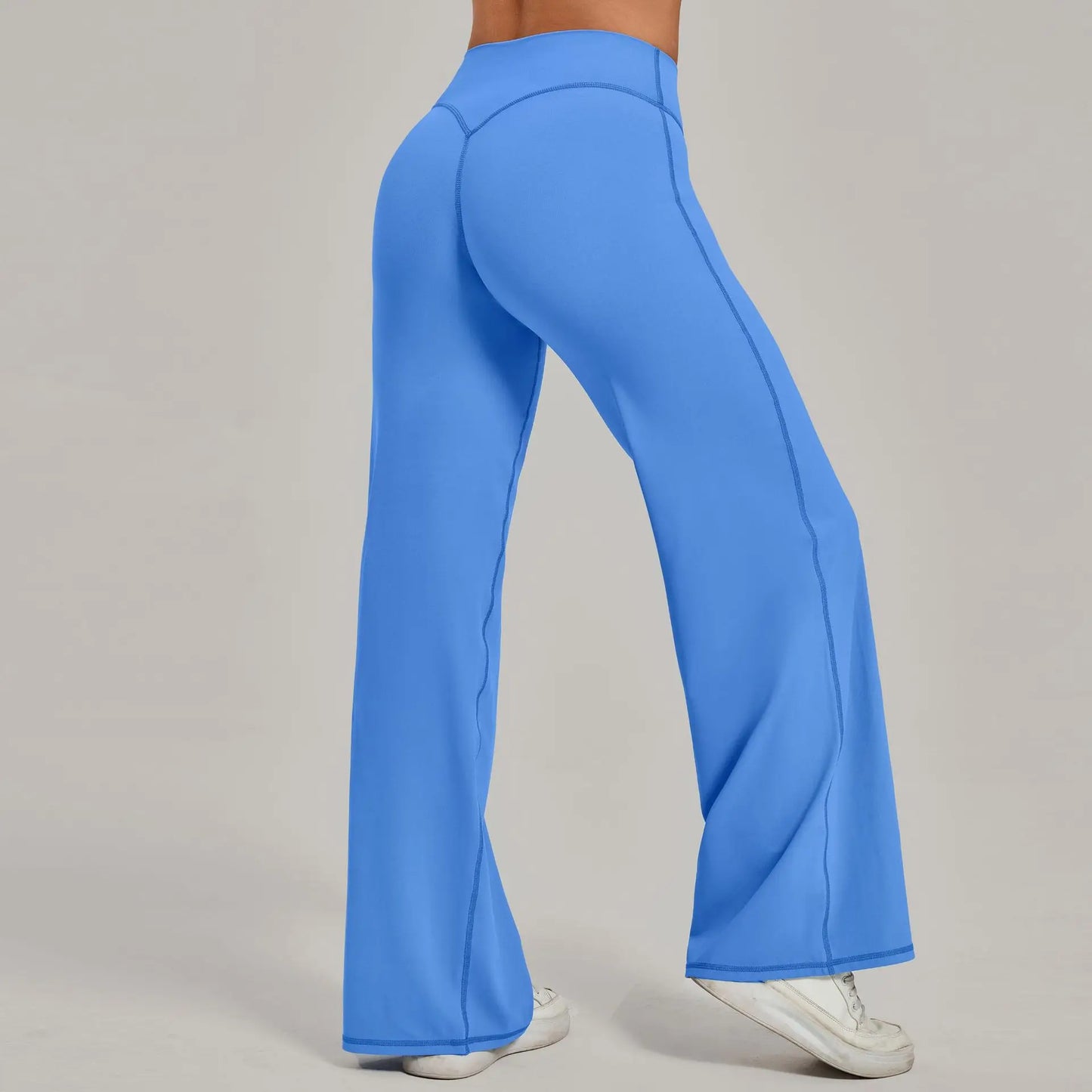 Women's Pilates Yoga Pants Sports Fitness Flared Peach Hip-lifting Leggings Outdoor Workout Training Running Casual Trousers