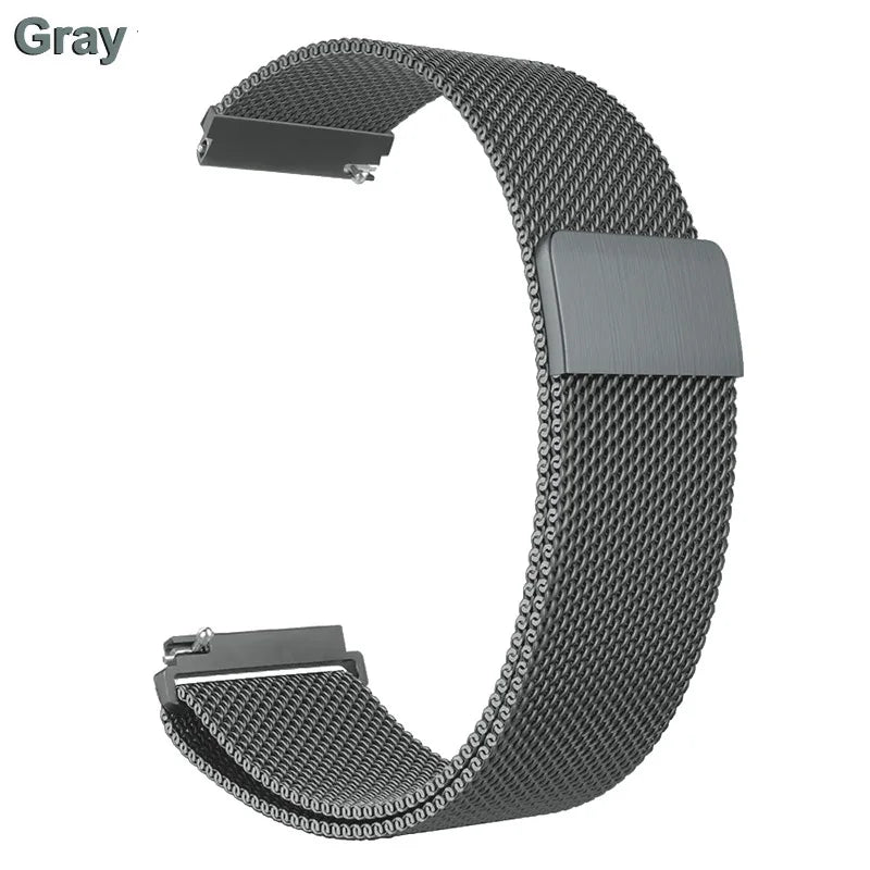 18mm 20mm 22mm Metal Strap For Garmin Vivoactive 3 4 4s 5 6 Band Watch Venu 2 2s 3s SQ Bracelet Venu 4 41mm 45mm Milanese Loop
