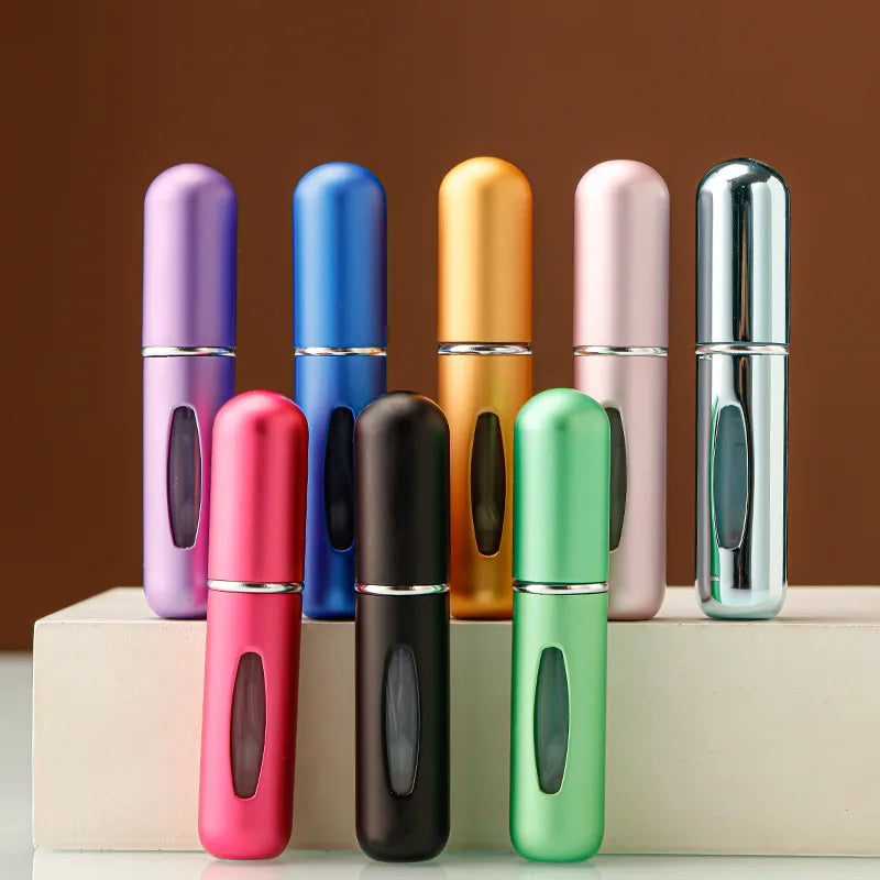 5ml 8ml Portable Mini Refillable Perfume Bottle With Spray Scent Pump Empty Cosmetic Containers Atomizer Bottle For Travel Tool