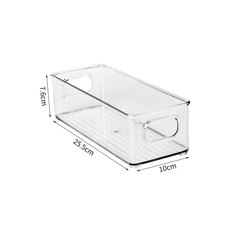 Transparent Refrigerator Storage Box Vegetable Fruit Organizer Fridge Clear Container for Kitchen Food Drinks Storage 2030