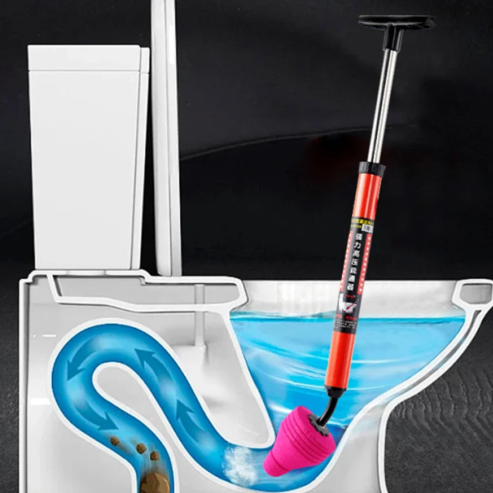 Toilet Plunger Drain Clog Remover Tool Manual High Pressure Air Drain Cleaner for Sink Bathroom Kitchen Bathtub Clogged Pipe