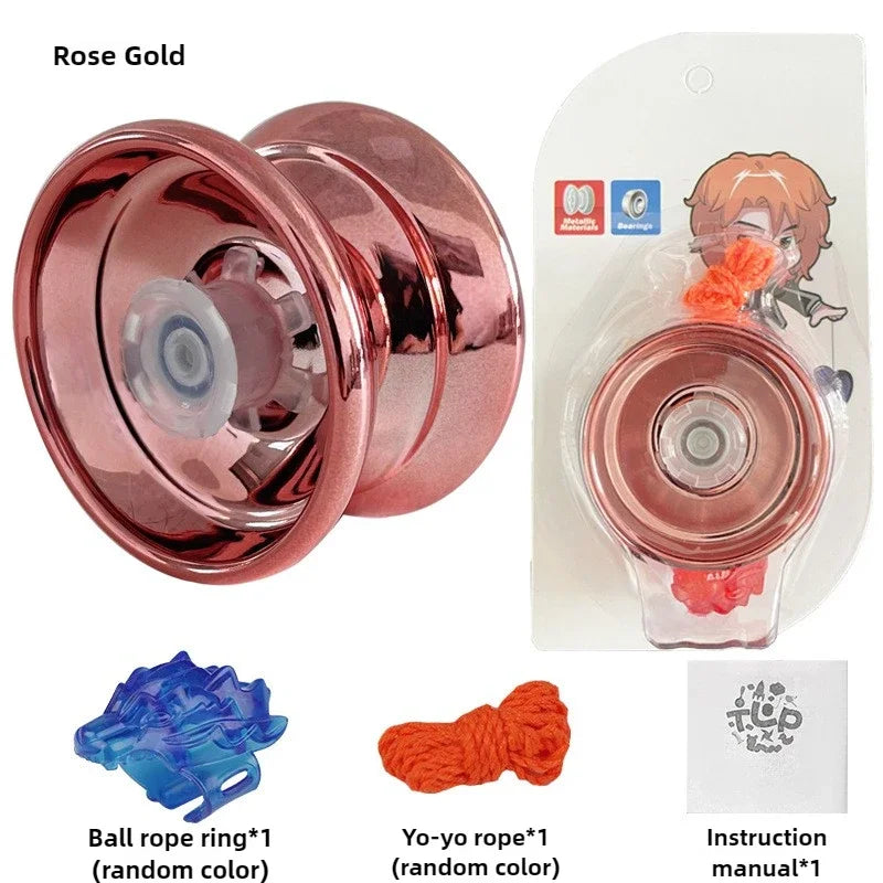 Children Beginners Professional Aluminum Metal Yoyo Ball Competitive Yoyoball for Adult Kids Yoyoyoball with Accessories