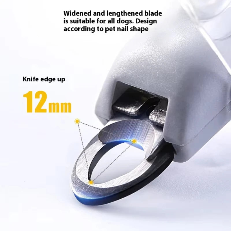 LED Light Pet Nail Clippers for Cats Dogs Nail Polishing Cleaning Grooming Supplies
