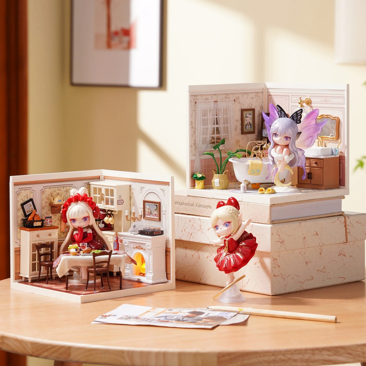 Rolife Suri Blind Box Suri's Mystery Castie Action Figure Collectible Doll Toys Surprise Box Gift for Kids Friends Adults