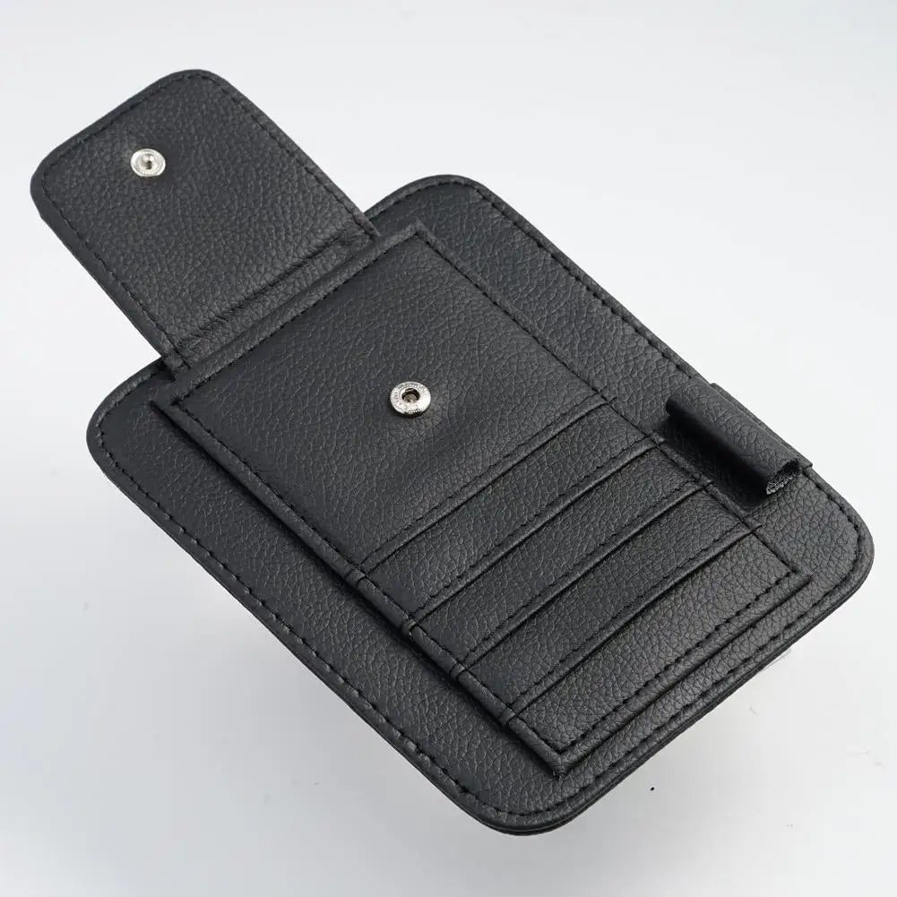 Visor Storage Multi-Pocket Car Sun Visor Document Storage Multi-functional Pen Card Glasses Clip Holder Organizer Interior Acces