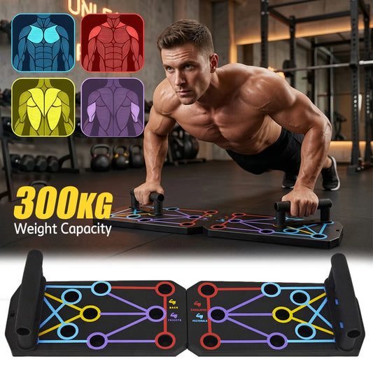 PORIYA Foldable Push Up Board Multi-Position Home Gym Fitness Workout Pushup Stand