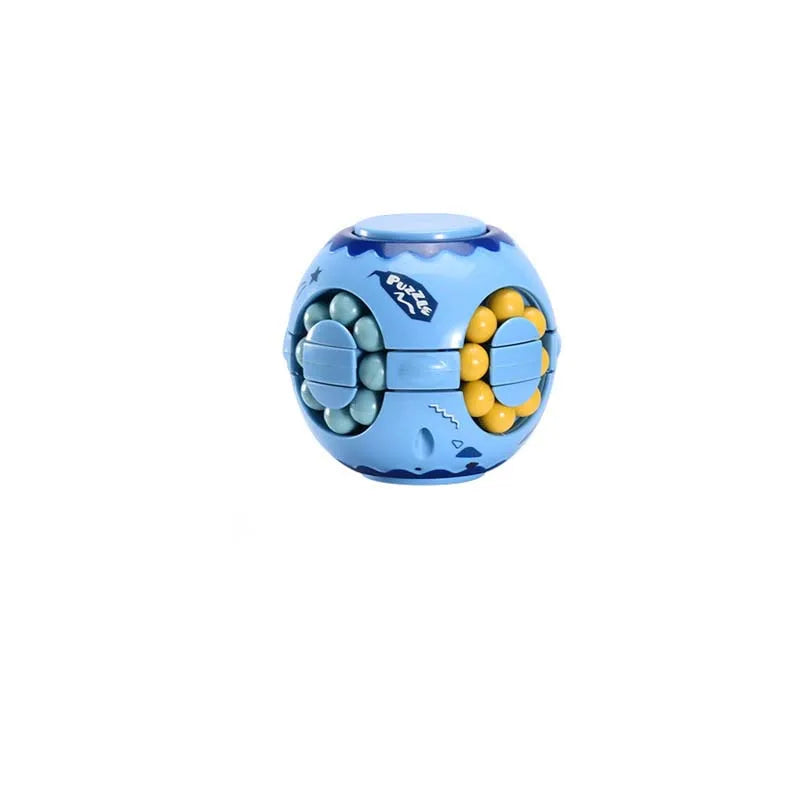 Rotating Bean Intelligence Fingertip Cube for Kids Finger Gyro Antistress Cube Learning Educational Magic Disk Toy Children