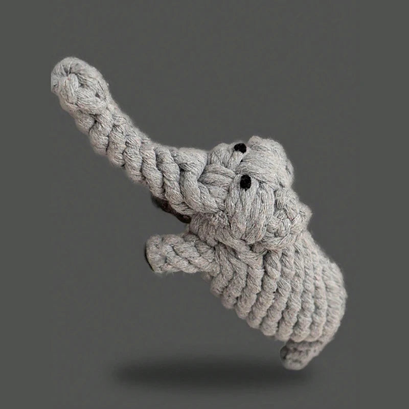 1pc Rope Knot Grinding Teeth Resistant Hand-woven Animal Cotton Rope Small and Medium-sized Dog Pet Dog Toys