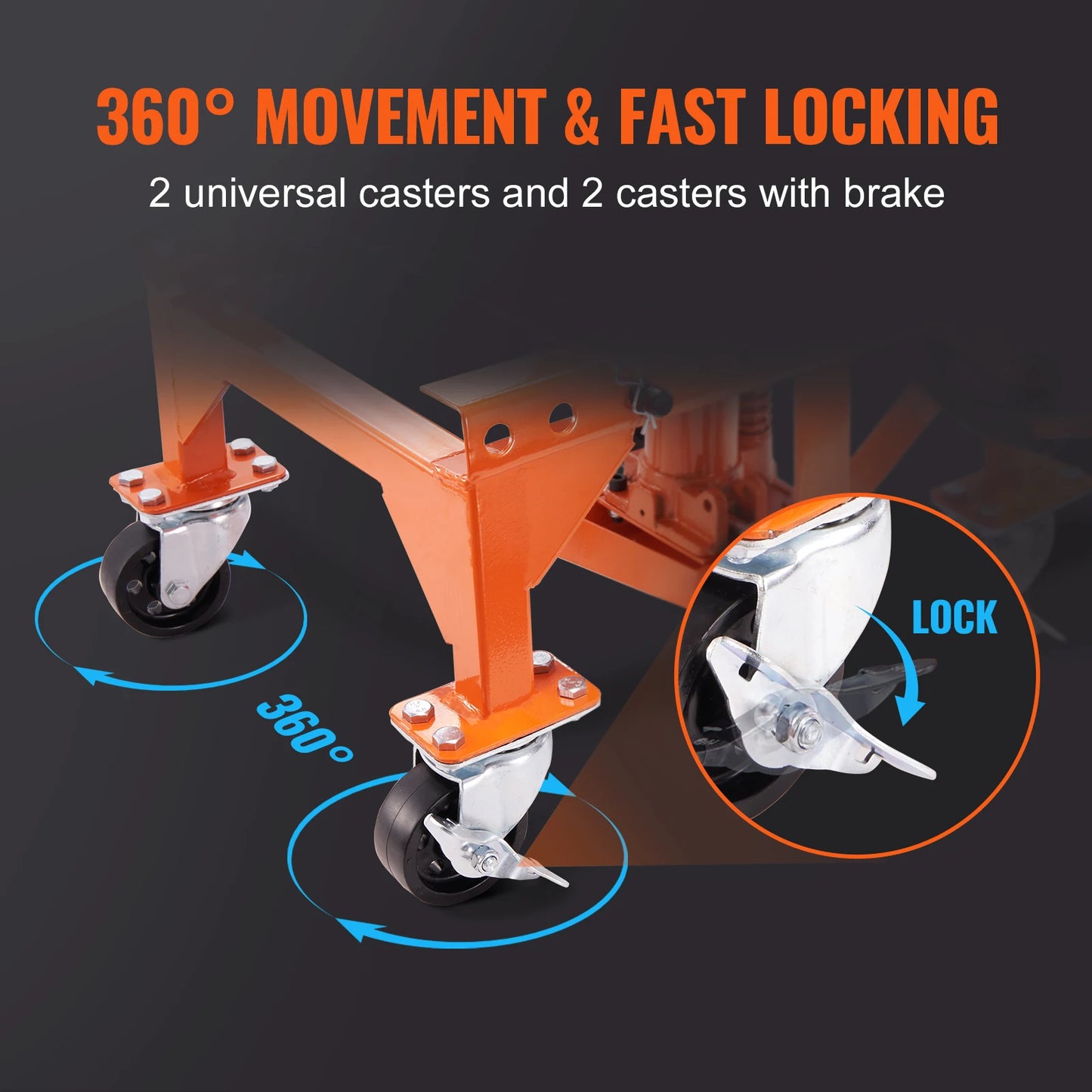 SucceBuy Hydraulic Motorcycle Lift Table 350 LBS Capacity Motorcycle Scissor Jack Lift with Wide Deck J-hooks 4 WheelsHydraulic