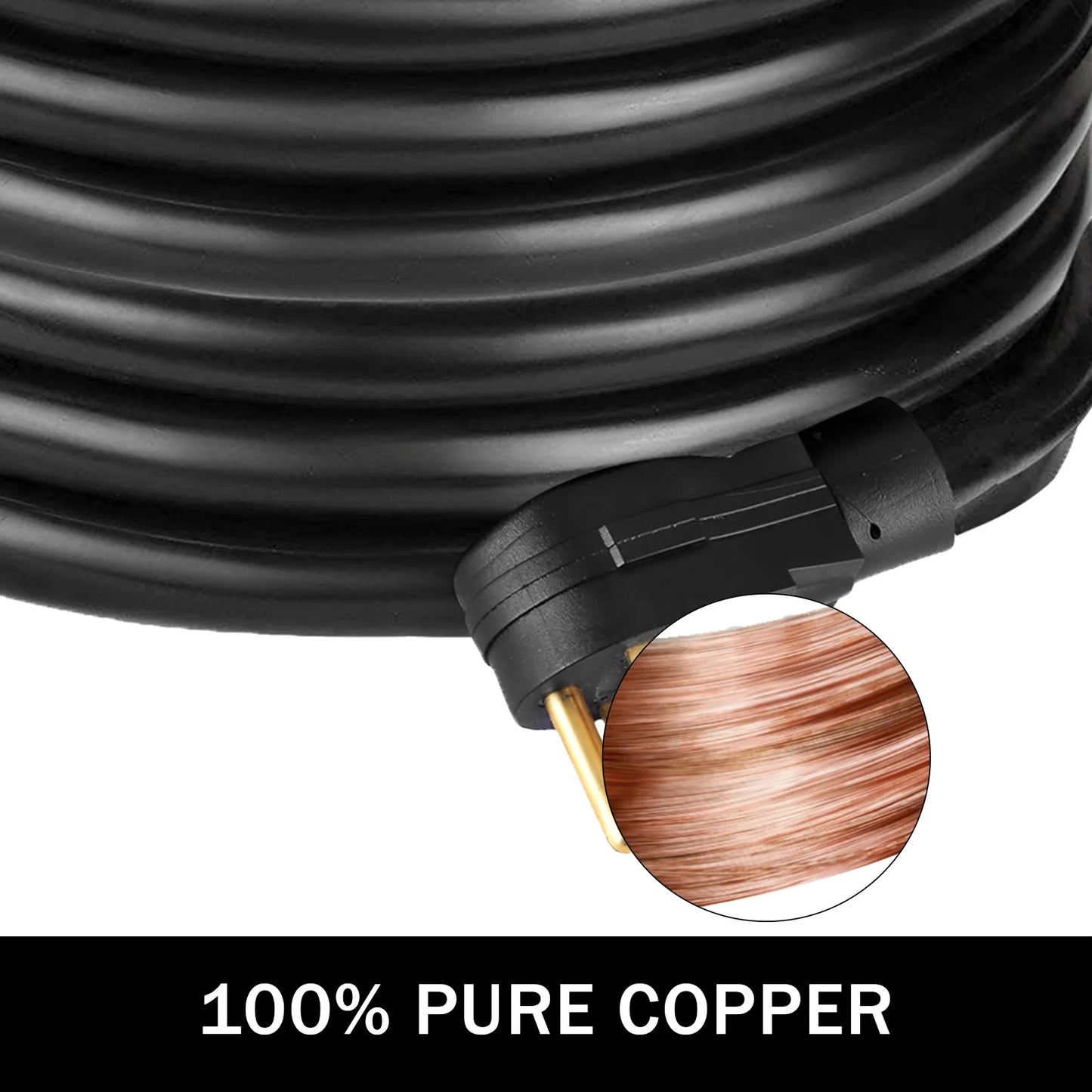 VEVOR RV Power Cord 50Ft 40 Amp RV Extension Cord AWG8 40 amp Extension Cord Truck Trailer Motorhome Camper Power Supply Cable