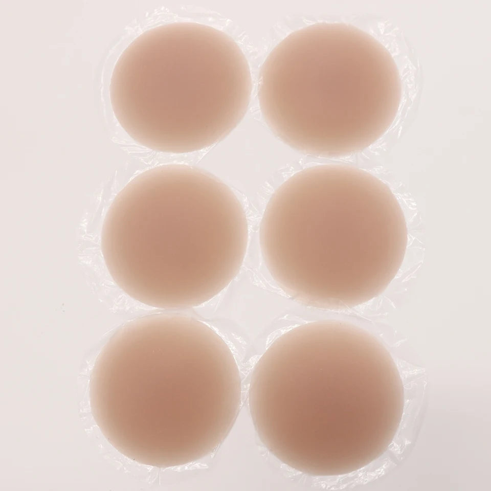 Nipple Cover Pasties Silicone Adhesive Sticky Bra Liner For Women Reusable Breast Sticker No Show Invisible Boob Tape