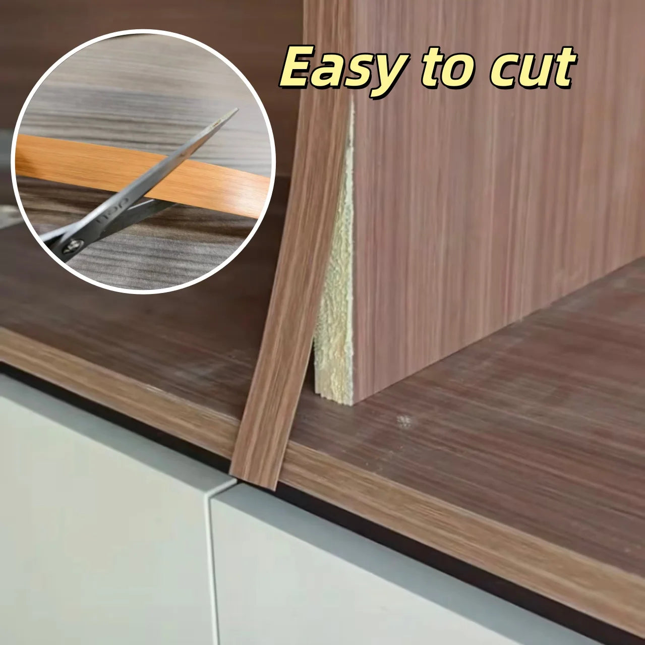 1Roll 3meter/5m Furniture Edge Banding,self-adhesive Repair Strip,PVC Decorative Sticker,plywood Thickened Repair Strip