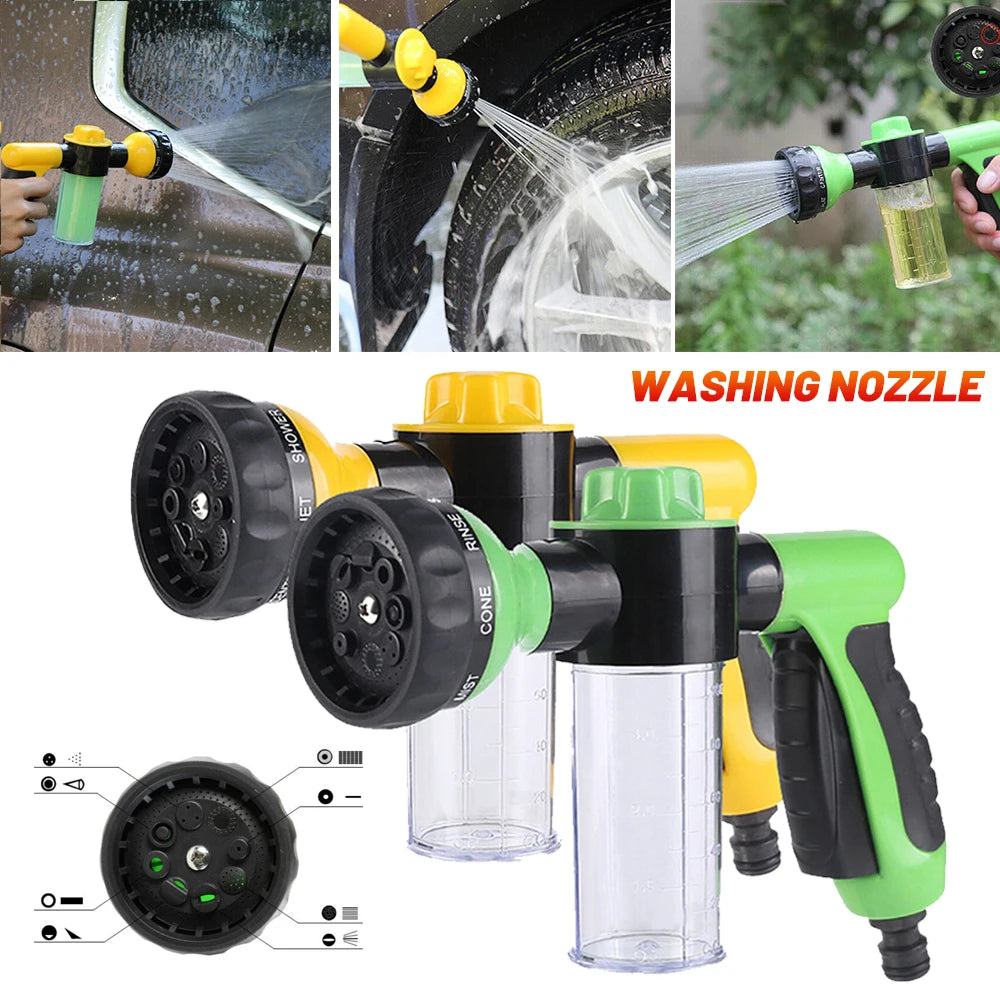 Washing Sprayer Nozzle Hose Gun Car Plant Pet Washing Cleaning Water Foam Soap