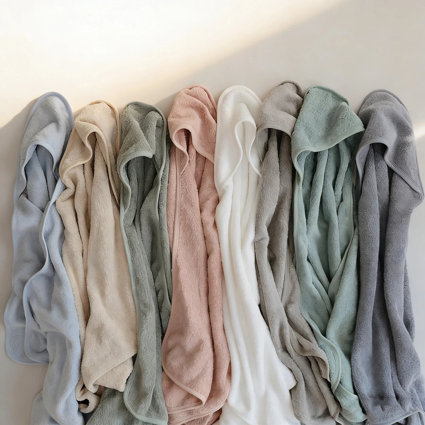 80*80cm Baby Bathrobe Bath Toddler Towel Swaddle Blankets with Hood Solid White Coral Fleece Towel Blanket Newborn Kids Bedding