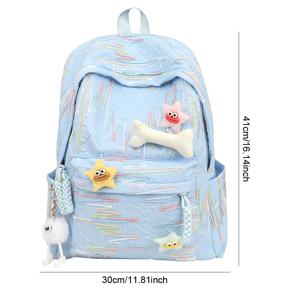 Classic Women Backpack Backpack Large Capacity School Bag with Zipper Laptop Backpack Travel Rucksack for Teen Girls Women
