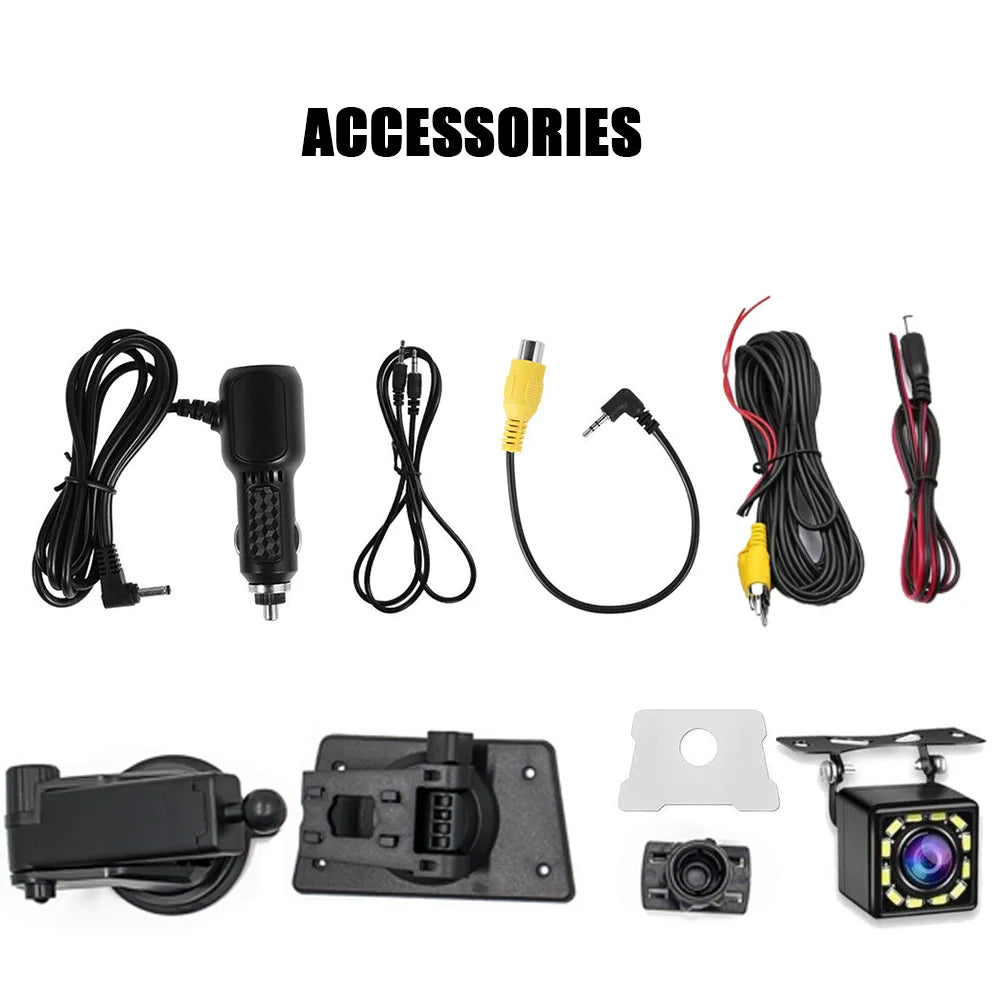 10.26'' Touch Dash Camera Cam 4K Dual Car Recorder for CarPlay Android Auto OZ