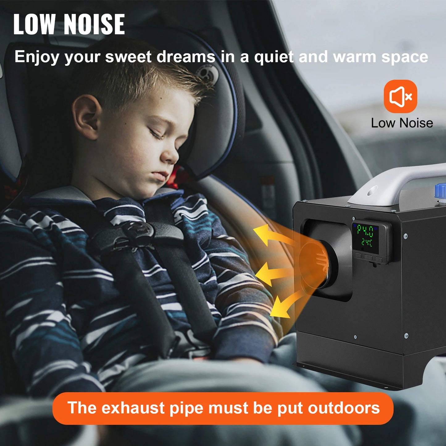 SucceBuy Diesel Air Heater 12V Truck Heater Parking Heater with LCD Remote Control Diesel Heater for RV Truck Boat  Car Trailer