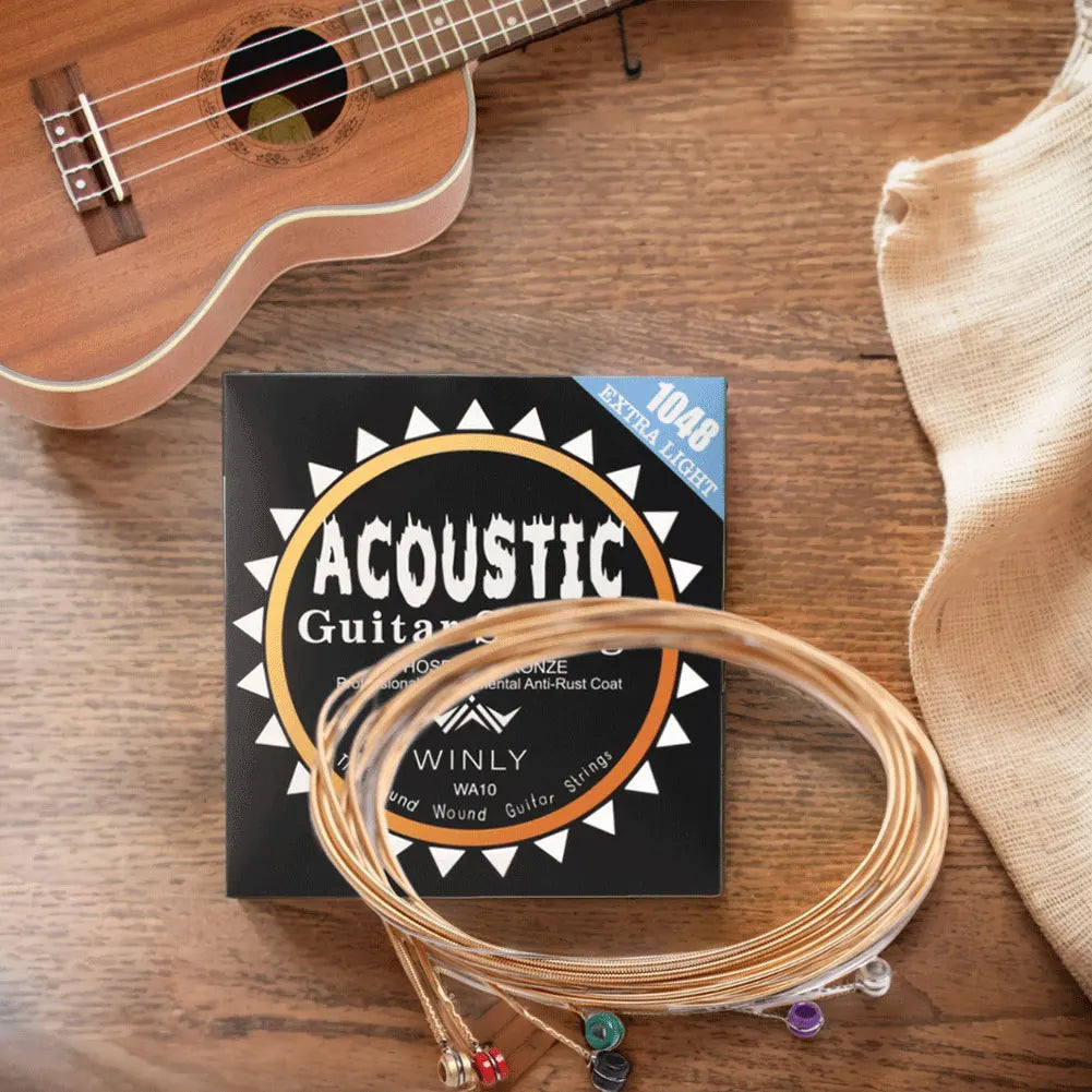 Phosphor Bronze Strings Light Acoustic Strings Phosphor Bronze Coating Guitar Strings for Guitar Professionals