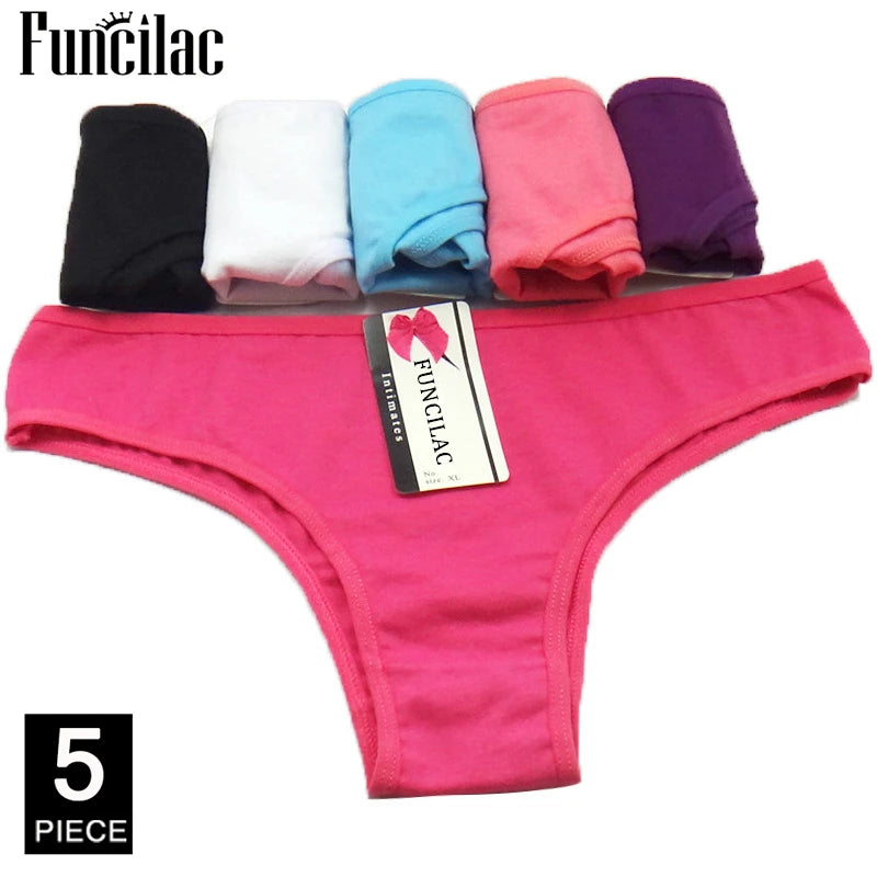 Women's cotton panties Girl Briefs Ms. cotton underwear bikini underwear sexy Ladies Briefs Free shipping 5 Pcs/set