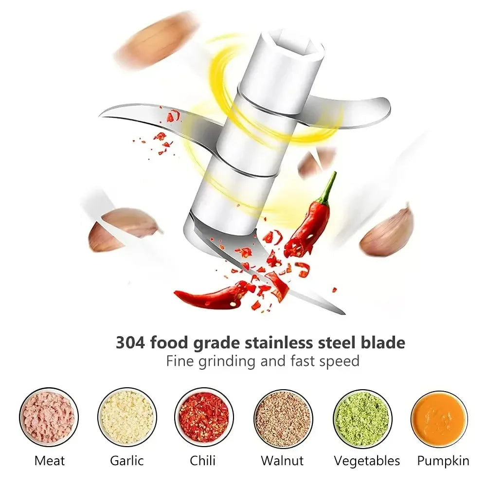 100/250ml Electric Kitchen Food Chopper Mini Garlic Masher crusher USB Portable Meat Grinder Vegetable Chopper for kitchen tools