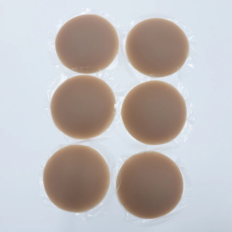 Nipple Cover Pasties Silicone Adhesive Sticky Bra Liner For Women Reusable Breast Sticker No Show Invisible Boob Tape