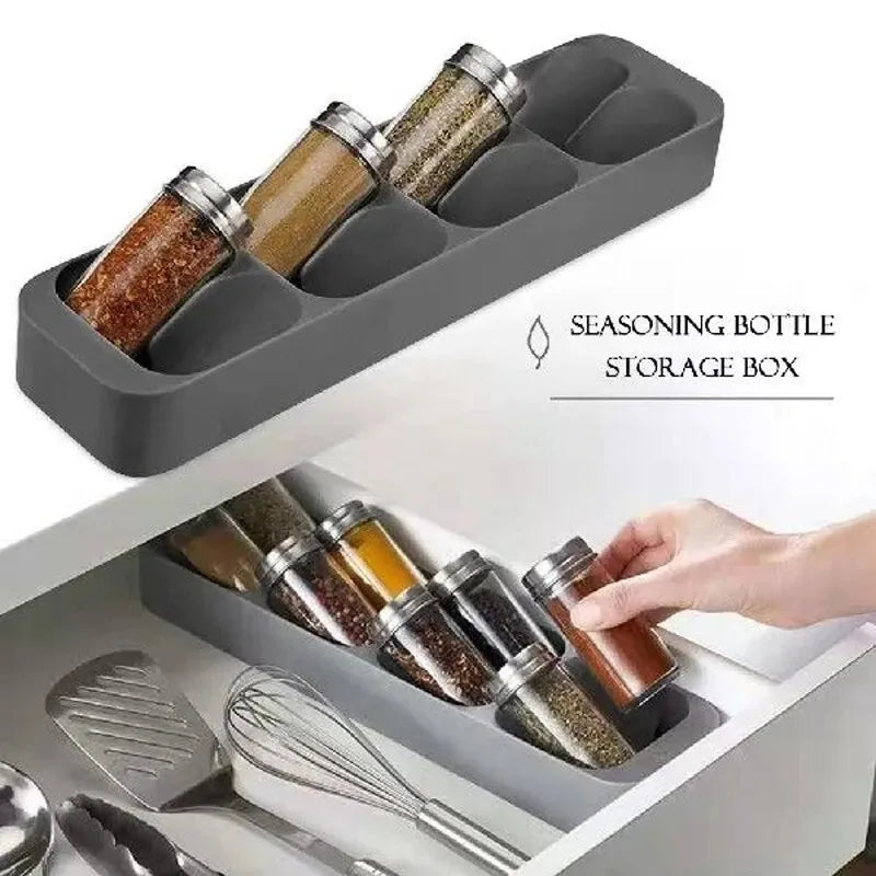 Knife Storage Box Kitchen Drawer Cutlery Storage Tray Knife Holder Organizer Knife Block Rack Storage and Drawer Organizer