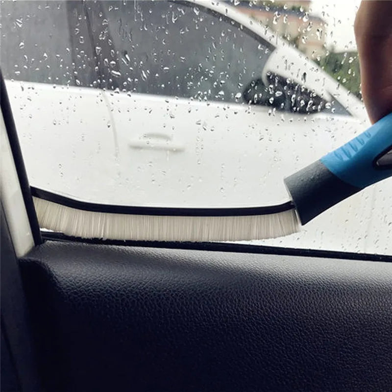 2Pcs Durable Grout Cleaner Brush Household Tile Joints Scrubber Stiff Bristles Small Tile Grout Gap Cleaning Brush for Floor Car
