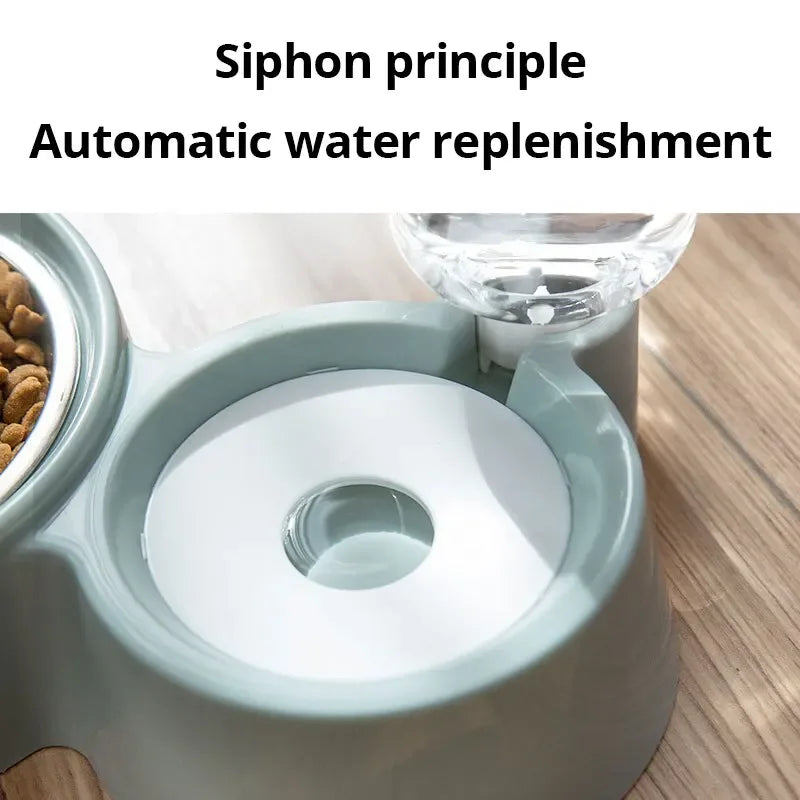 Blue Pet Dog Cat Bowl Fountain Automatic Food Water Feeder Container For Cats Dogs Drinking Pet Articles  cat litter box