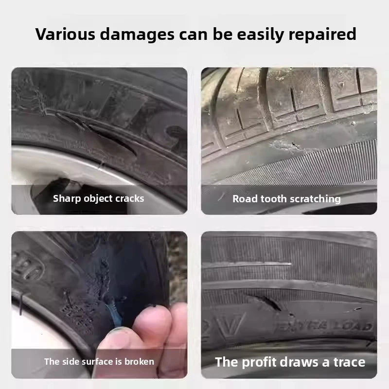 Black tire repair quick-drying liquid strong rubber glue Wear-resistant and high temperature-resistant Non-corrosive adhesive