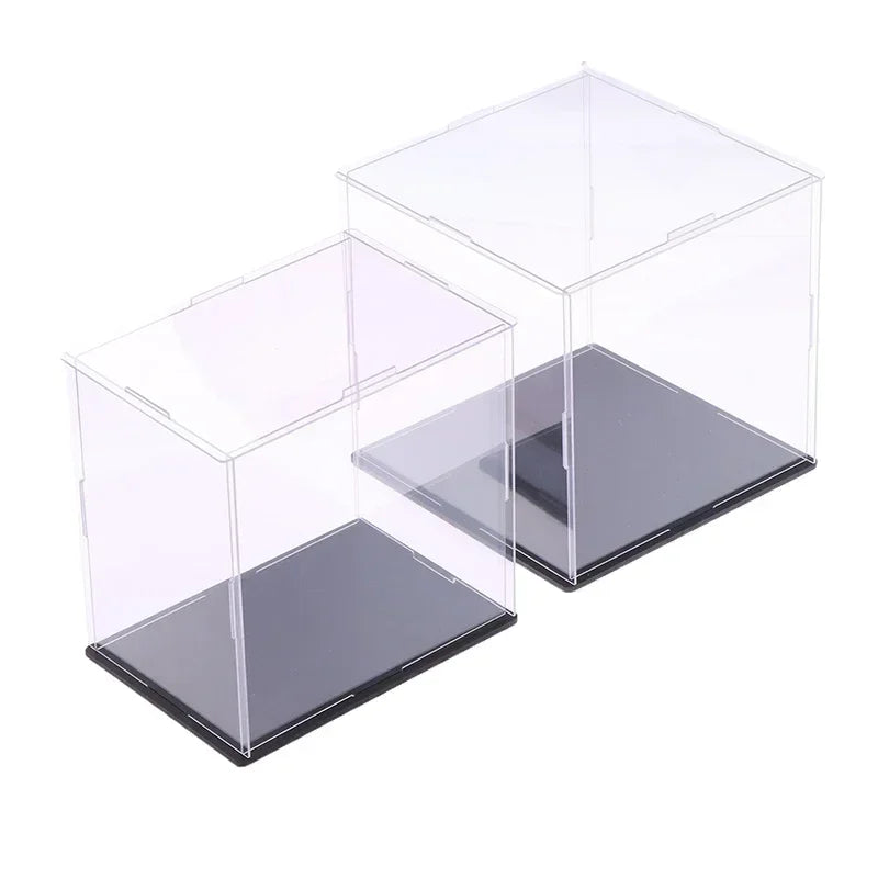 1Pc Transparent Acrylic Display Box Storage Dustproof Protection Display Cabinet Box For Dolls/Toys/Collectibles 22 Sizes