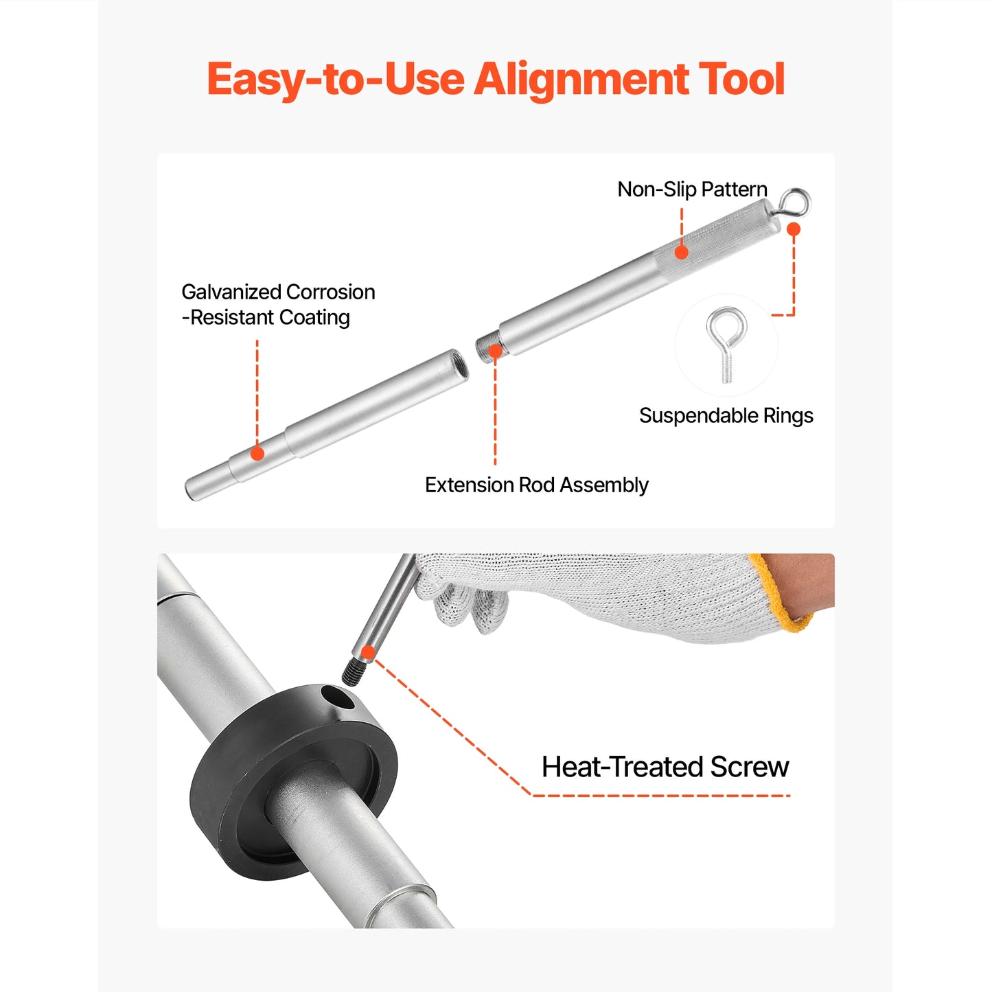 SucceBuy Mercruiser Alignment Tool & Gimbal Bearing Puller Set Compatible with Mercruisers OMC Volvo Cobra Bell Housings Engine