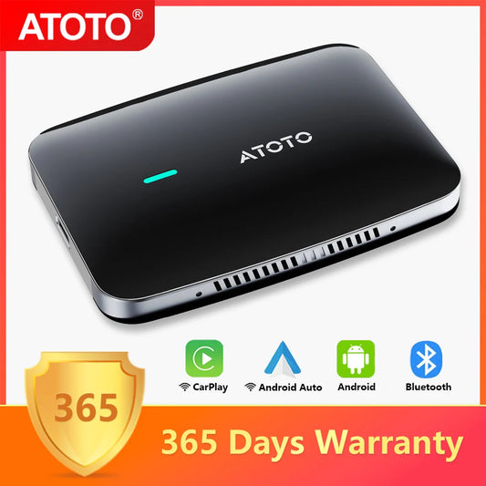 ATOTO Car Smart AI Box Android System 4GB 32GB for Apple Carplay Android Auto Dual WiFi Bluetooth Car Play Adapter CarWave CB4