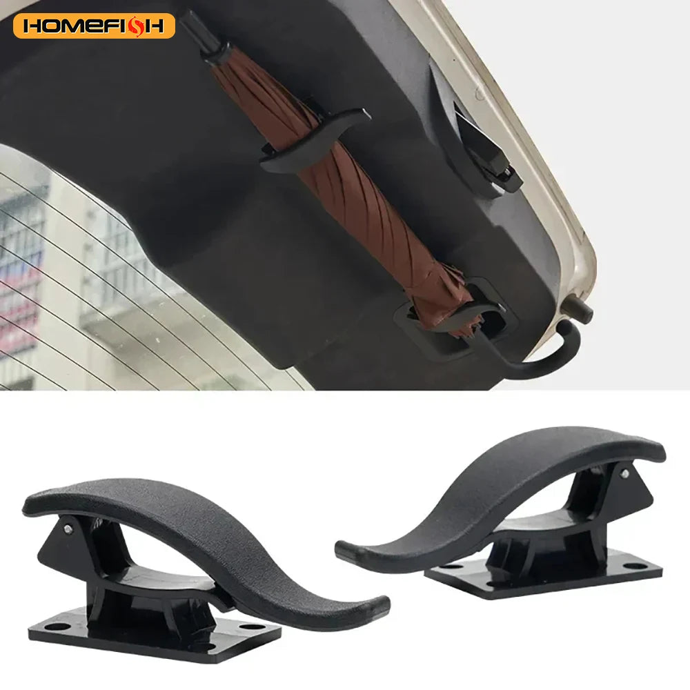 2Pcs Car Seat Back Hoo Multi-purpose Trunk Umbrella Mount Holder Car Umbrella Storage Organizer Holders Universal Car Accessory