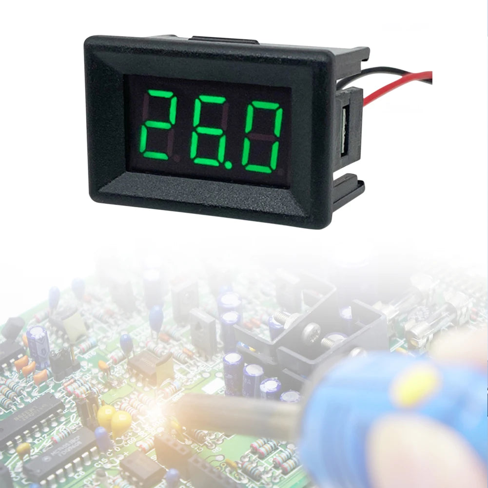10/20PCS 0.36 Inch DC0-30V 3 Bits Digital LED Display Panel Voltage Meter LED Digital Voltmeter for Car Motor Vehicle Tools